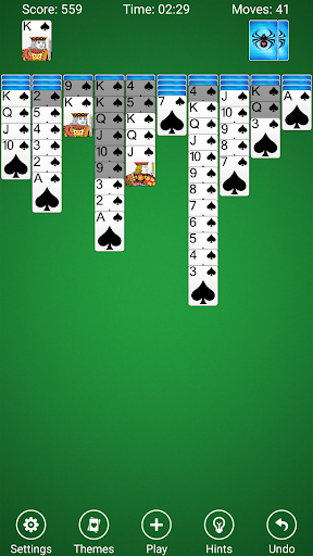 Spider Solitaire - Gameplay image of android game
