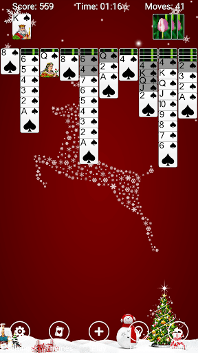 Spider Solitaire - Gameplay image of android game
