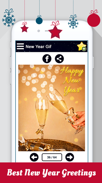 Christmas & New Year GIFs - Image screenshot of android app