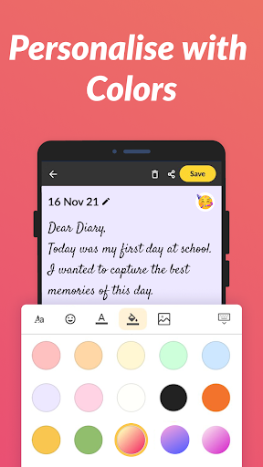 Daily Journal: Diary with lock - Image screenshot of android app