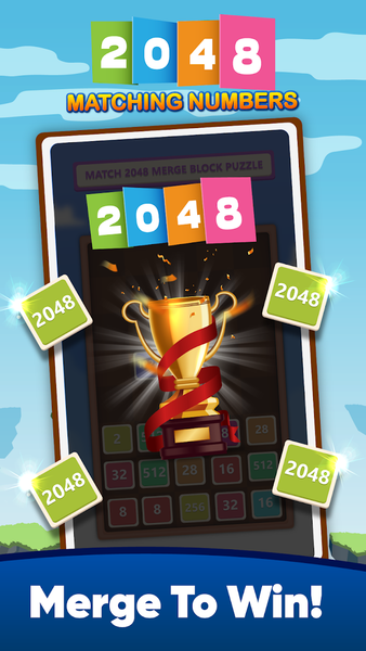 2048: Merge Number Puzzle - Gameplay image of android game