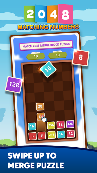 2048: Merge Number Puzzle - Gameplay image of android game