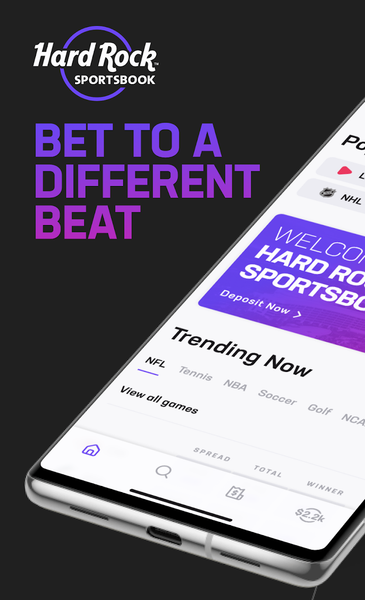 Hard Rock Bet: Betting, Casino - عکس برنامه موبایلی اندروید