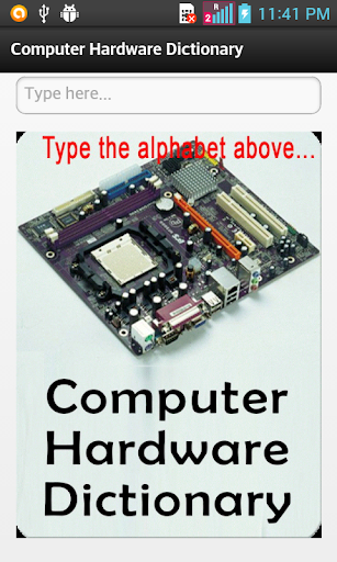 Computer Hardware Dictionary - Image screenshot of android app