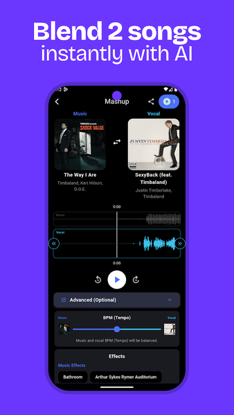 AI DJ - Mashup Maker Vocal - عکس برنامه موبایلی اندروید