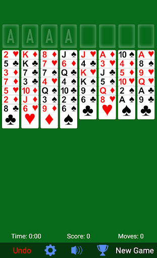 FreeCell Solitaire - Gameplay image of android game
