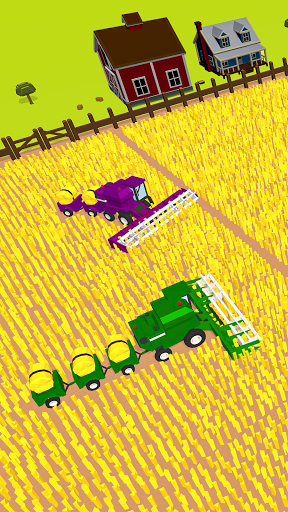 Harvest.io – 3D Farming Arcade - Gameplay image of android game