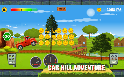 Car Hill Racing Little Girls - Image screenshot of android app