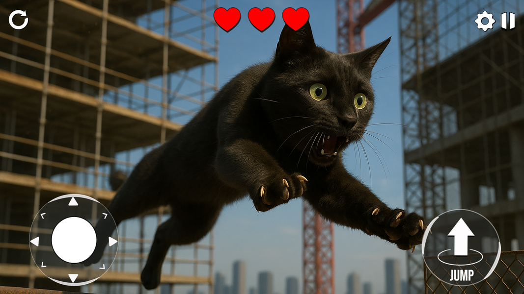 Cat Parkour Game ۳D Cat Games - عکس بازی موبایلی اندروید
