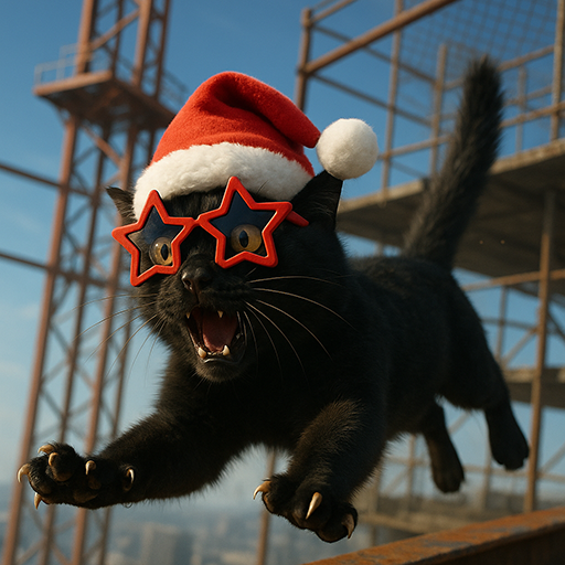 Cat Parkour Game 3D Cat Games - Gameplay image of android game