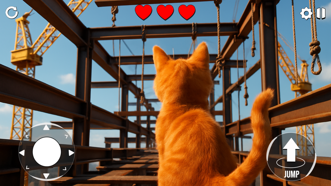 Cat Parkour Game ۳D Cat Games - عکس بازی موبایلی اندروید