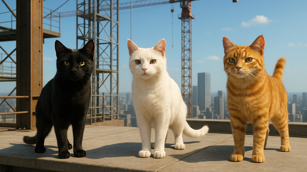 Cat Parkour Game ۳D Cat Games - عکس بازی موبایلی اندروید