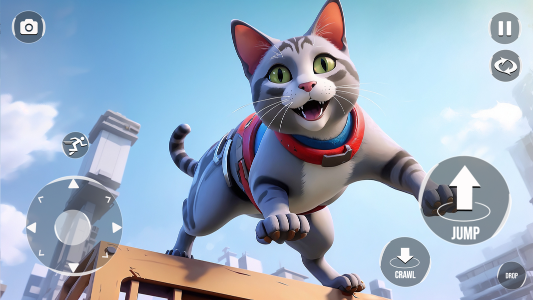 Cat Parkour Obby Game 3D Obbys - Gameplay image of android game