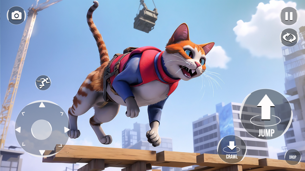 Cat Parkour Obby Game 3D Obbys - Gameplay image of android game
