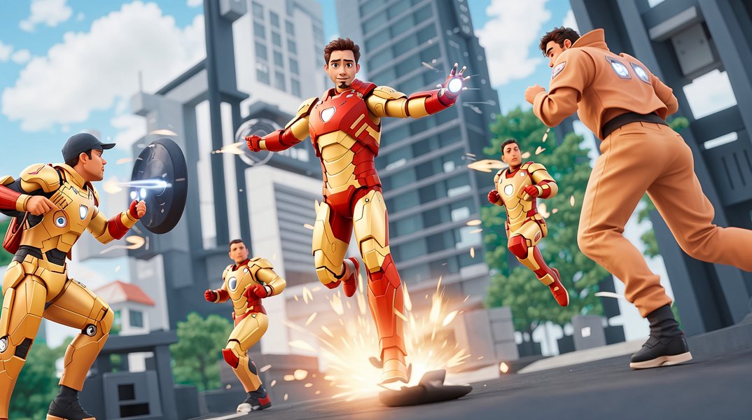 Iron Boy : Iron Hero Man Games - عکس بازی موبایلی اندروید