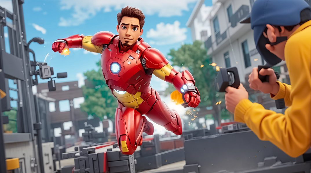 Iron Boy : Iron Hero Man Games - عکس بازی موبایلی اندروید