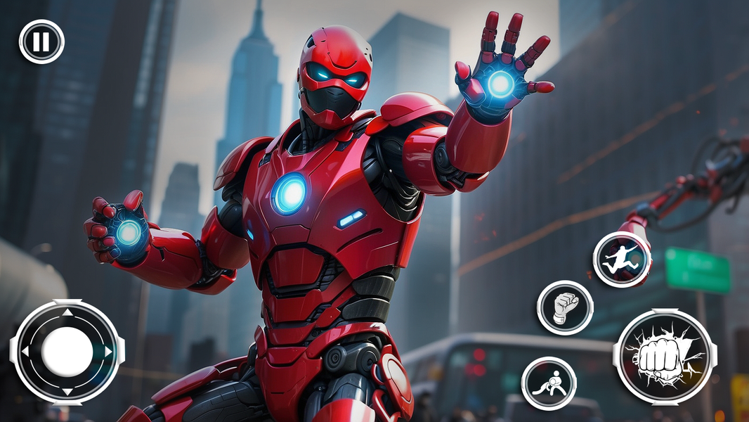 Flying Iron Robot Fighter Game - عکس بازی موبایلی اندروید