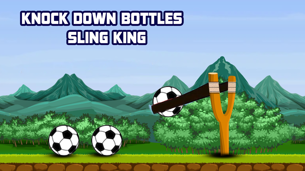 Knock Down Bottles Slingshot - عکس برنامه موبایلی اندروید