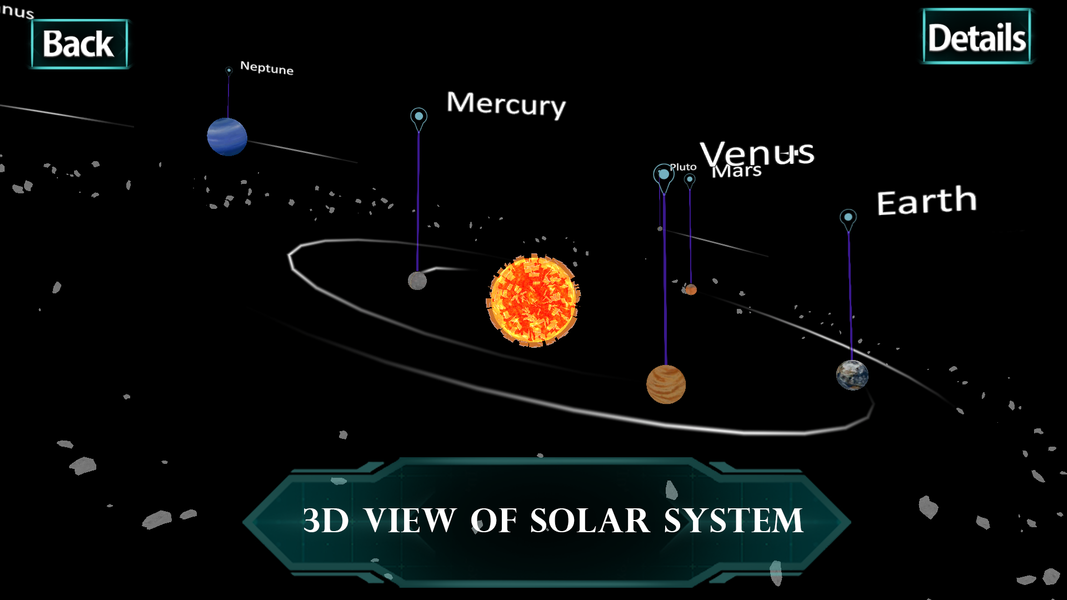 Solar System 3D Interactive - عکس برنامه موبایلی اندروید