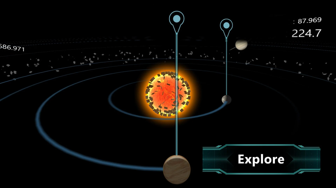 Solar System ۳D Interactive - عکس برنامه موبایلی اندروید