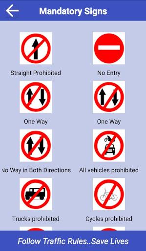 Traffic Signs & Rules - Image screenshot of android app