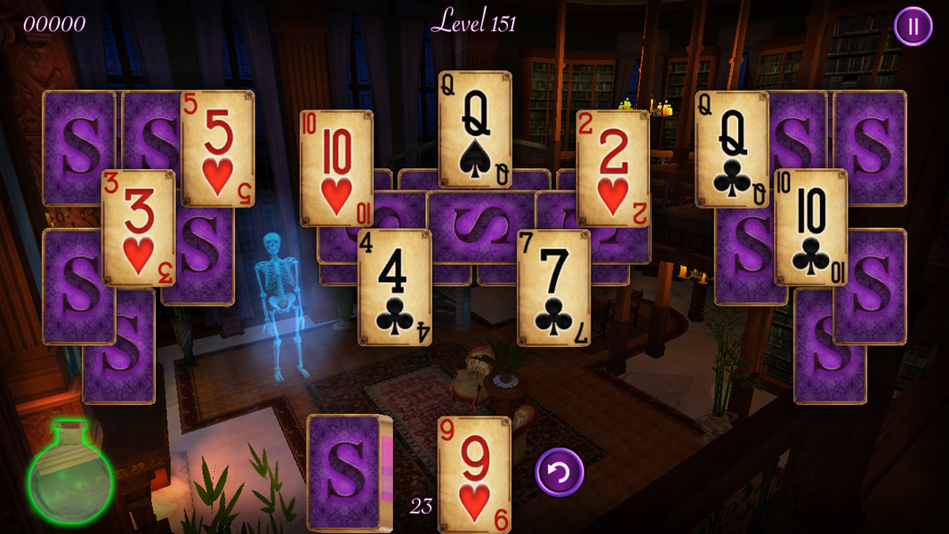 Haunted Mansion Solitaire - Gameplay image of android game