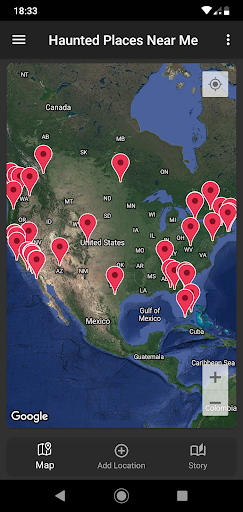 Haunted Places Near Me - Image screenshot of android app