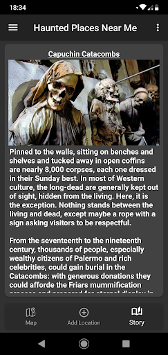 Haunted Places Near Me - Image screenshot of android app