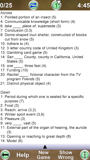 Barred Crossword - Gameplay image of android game