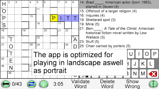 Barred Crossword - Gameplay image of android game