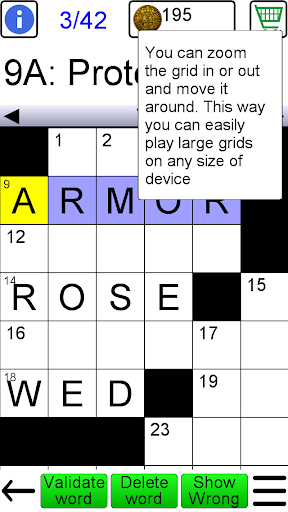 Crossword - Gameplay image of android game