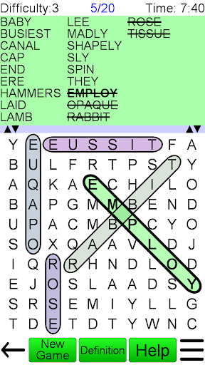 Word Search Ultimate - Gameplay image of android game