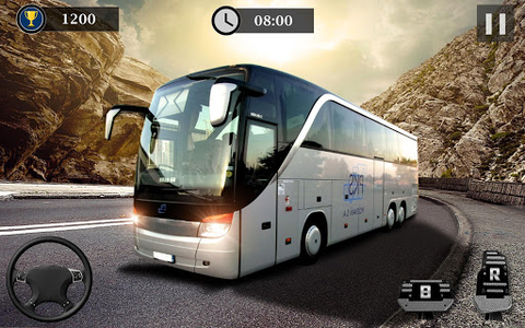 Uphill Off Road Bus Driving Simulator - Bus Games - عکس بازی موبایلی اندروید