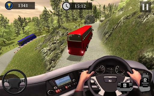Uphill Off Road Bus Driving Simulator - Bus Games - Gameplay image of android game