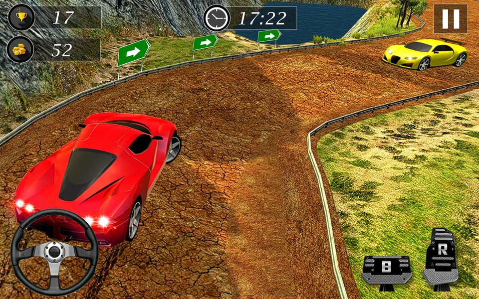Uphill Offroad Car Driving Simulator Hill Climb 3D - Gameplay image of android game