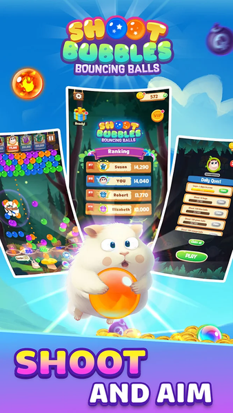 Shoot Bubbles: Bouncing Balls - عکس بازی موبایلی اندروید