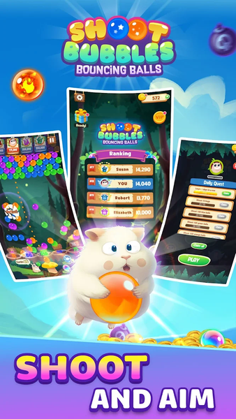 Shoot Bubbles: Bouncing Balls - عکس بازی موبایلی اندروید