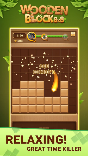 Block Puzzle: Wooden Block ۸x۸ - عکس بازی موبایلی اندروید