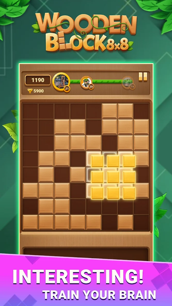 Block Puzzle: Wooden Block ۸x۸ - عکس بازی موبایلی اندروید