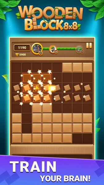 Block Puzzle: Wooden Block ۸x۸ - عکس بازی موبایلی اندروید