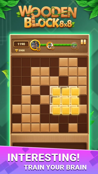Block Puzzle: Wooden Block ۸x۸ - عکس بازی موبایلی اندروید