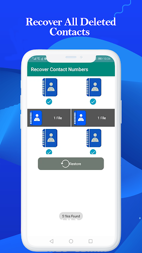 recover contact numbers - عکس برنامه موبایلی اندروید