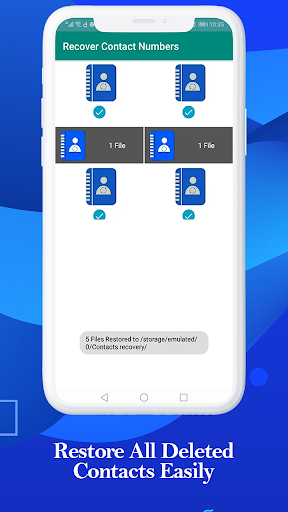 recover contact numbers - عکس برنامه موبایلی اندروید