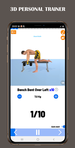 Dumbbell Home - Gym Workout - Image screenshot of android app