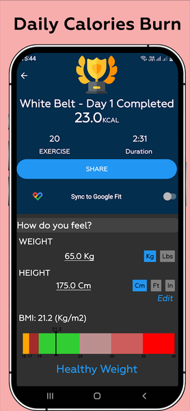 Karate Workout At Home - Image screenshot of android app