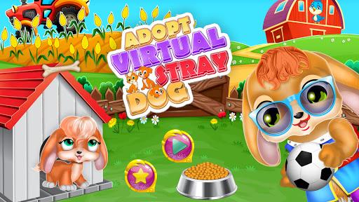 Adopt Virtual Stray Dog: Pet Care & Makeover - Image screenshot of android app