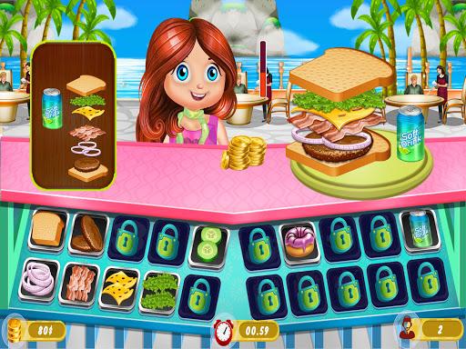 Club Sandwich Cafe: Cooking Fast Food Restaurant - Gameplay image of android game