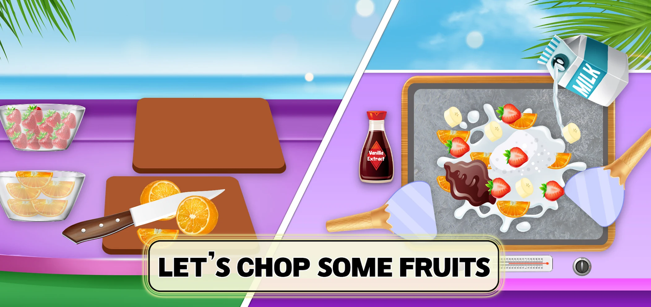 Colorful Ice Cream Roll Maker - عکس برنامه موبایلی اندروید
