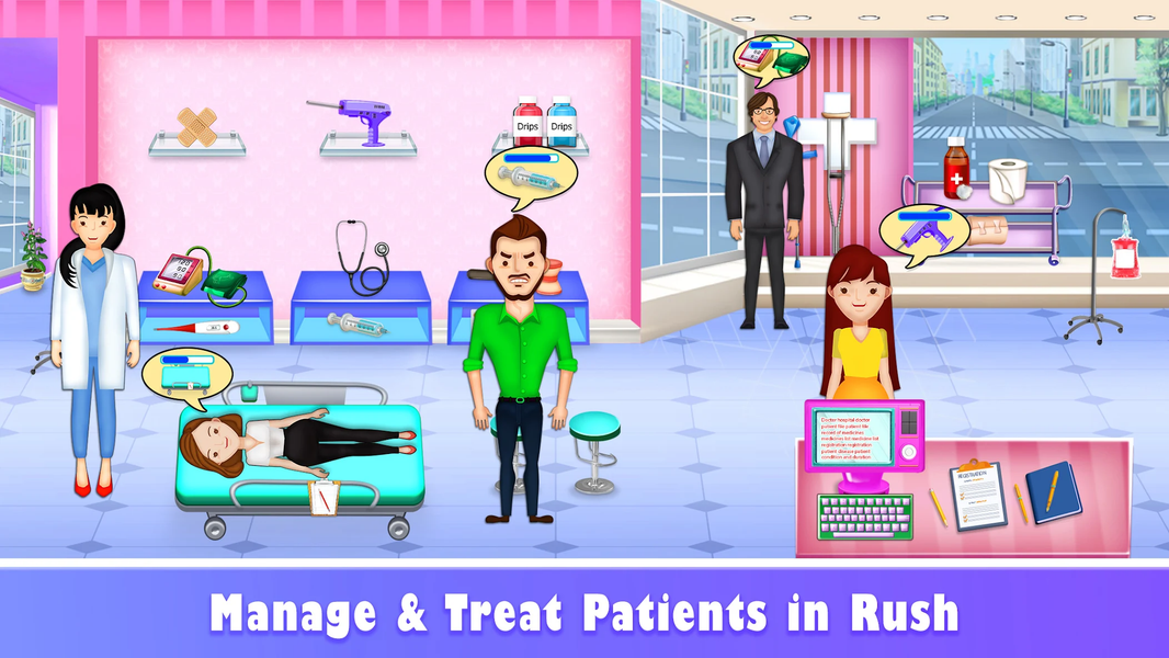 My Hospital Town Learn & Care - Gameplay image of android game