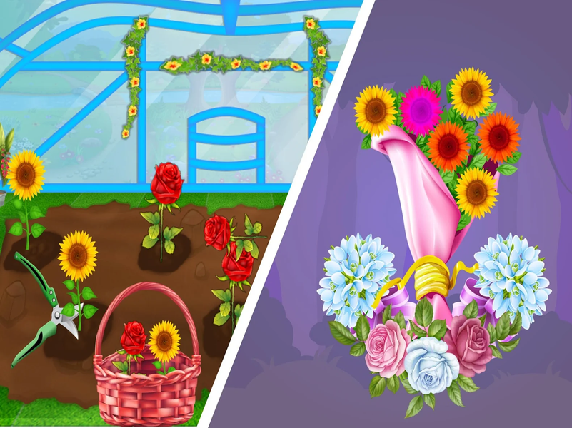 Flower Makeover Shop DIY Games - Gameplay image of android game